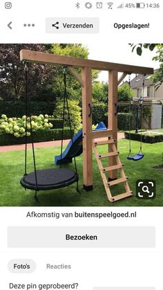 Der attraktive und zeitgenössische Landschaftsbau im Garten ist zweifellos der Traum von jedem Hobby-GärtnerWie lässt sich dieses Ziel erreichenDie Antworten auf all Ihre Fragen finden Sie hier... Small Diy Playground, Play Set Small Backyard, Small Playsets For Small Backyards, Small Outdoor Play Area For Kids, Diy Swing Set, Swing Set Diy, Kids Backyard Playground, Play Area Backyard, Backyard Kids Play Area