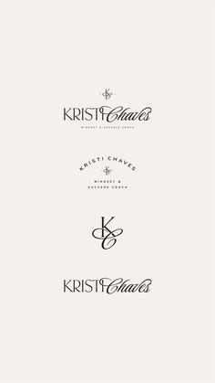 the logo for krist & charles's, which has been designed to look like it