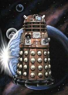 a painting of a doctor who is in space