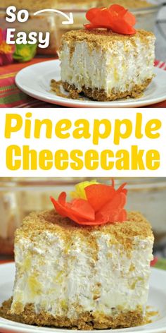 this is an easy recipe for pineapple cheesecake