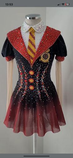 a dress made to look like a circus outfit