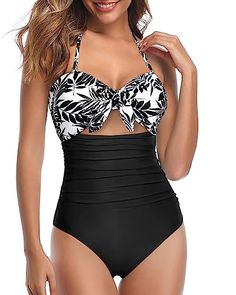 Flaunt your figure with flair in this unique one piece. The strategic cutouts highlight your waist and elongate your silhouette. Feel sexy and confident in this head turning swimwear guaranteed to turn heads.Features: Swimwear Type: one piece swimsuits  Style: modern, cute bathing suits Fabric: 82% nylon, 18% spandex Closure: tie closure Neckline: sweetheart... Diy Swimsuit, Swimsuits Athletic, Underwire Swimsuit, Swimsuit Material