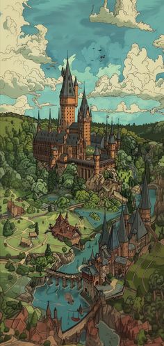 Nerdy Backgrounds Wallpapers, Iphone Wallpaper Fantasy Art, Hogwarts Aesthetic Drawing, Medieval Phone Wallpaper, Harry Potter Castle Wallpaper, Harry Potter Hd Wallpaper, Hogwarts Wallpaper Iphone, Castle Wallpaper Aesthetic, วอเปเปอร์ Iphone