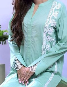 Kurta Designs Neck Design, Kurta Designs, Everyday Fashion, Latest Fashion, Tunic Tops, Lace, Sleeves, Fashion Design, Instagram Churidar, Kurti, Sleeve Designs, Affordable Fashion, Kimono Top, Cover Up, Stylish, Lace, Fabric #fashiontrend #gota #dresses #women #trendydress #pakistanidresses #pakistanidress #gotawork #workdresses #workdress Western Dresses, Affordable Fashion, Frocks, Simple Designs, Kurti, Latest Fashion Trends, Kimono Top, Dress Shoes, Dresses For Work Kurti Neck Design, Dress Designing Ideas, Plus Size Women Fashion, Manset Lengan, Design For Kurti, Suite Design, Pakistani Women, Kurti Sleeves Design, Dress Designing