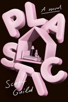 there is a pink poster with the words play and scic in front of it