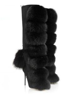 Fur Knee Boots - Sansa Costa Suede Knee High Boots, Mode Shoes, Faux Fur Boots, Boots Suede, Suede Boots Knee High, Girly Shoes, Hair Decorations, Swag Shoes, Fur Boots