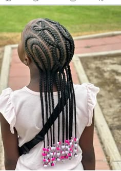 Braids For Long Hair Kids, Back To School Hairstyles Braids 5 Grade, Braid Styles For Little Black Girls Kids, Kid Hairstyles Braids, Braided Up Ponytail For Kids, Braided Cornrow Hairstyles For Kids, Kids Back To School Hairstyles Black