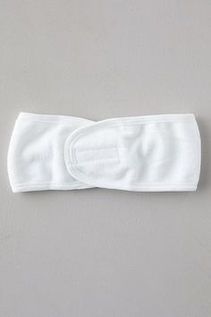 This super soft cotton headband features a velcro closure so you can easily pull your hair back for cleaning your face, applying face masks, or make-up. - Cotton- Machine washable- Imported Packaging: 4.75" H, 1" W, 3.75" L | Cotton Headband at Terrain Headband Skincare, Skincare Headband, Face Wash Headband, Reborn Nursery, Headband Wrap, Cotton Headband, Spa Headband, Hair Spa, Ultimate Gift Guide