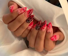 Share 69+ anime nails demon slayer super hot in.cdgdbentre Anime Nails Demon Slayer, Nezuko Nails, Demon Slayer Nails, Slayer Nezuko, Nails Kids, Acrylic Nails Stiletto, Demon Slayer Nezuko, Nail Aesthetic, Nails Stiletto