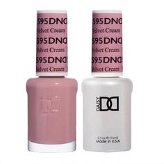 DND - Gel & Lacquer - Velvet Cream - #595-Beyond Polish Dnd Gel Nail Polish, Luminous Nails, Dnd Gel Polish, Velvet Cream, Orange Grove, Pink Gel, Daisy Nails, Uv Gel Nail Polish, Gel Lacquer