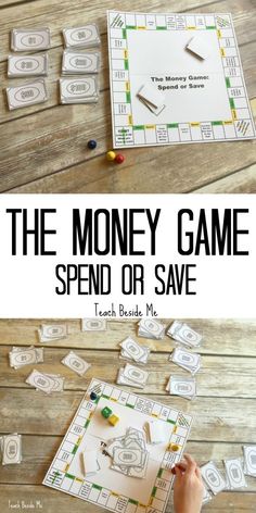 the money game spend or save is an easy and fun way to teach kids about money