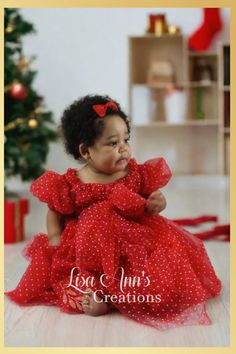 Baby girl Christmas dress Girls Red Christmas Dress, Dresses For Babies, Baby Christmas Dress, Girls Christmas Dress, Jr Bridesmaid, Kids Christmas Dress, 4t Dress, Christmas Dress Baby, Cute Christmas Outfits