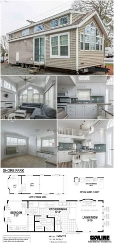 the floor plan for a mobile home