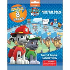 the paw patrol mini play packs