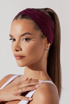 Bardot Headband Bardot Headband, Bordeaux Wine, Blue Iris, Surf Shorts, Cute Headbands, Studio Blue, Swim Shop, Wine Colored, Carry All Bag