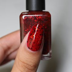 Oh Yes, There Will Be Blood! is from the new Halloween 2024 Collection by Cadillacquer. Oh Yes, There Will Be Blood! is a deeper red jelly, with matte black glitter and red metallic glitter. This nail polish is inspired by a quote from the movie Saw 2. 0.5 fl oz (15 ml) 5 Free (No Formaldehyde, No DBP, No Toluene, No Formaldehyde Resin, No Camphor) Cadillacquer nail polishes are cruelty-free Made in Switzerland Swatches courtesy of IG: @aanchysnails, @_always_polished_, @doseoflolade, @colourful There Will Be Blood, Red Jelly, Black Dahlia, Oh Yes, Halloween 2024, Pixie Dust, Nail Polishes, Nail Tools, Black Glitter