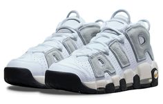 Nike Air More Uptempo air 'Wolf Grey Solar Flare' DZ4516-100 Nike Air More Uptempo 96, Nike Uptempo, Nike Air More Uptempo, Nike Air More, Retro Basketball Shoes, Baskets Nike, Fashion Shoes Sneakers, Stadium Goods, Mens Nike Air