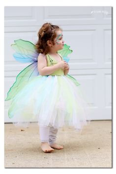 No Sew Halloween Costumes, Toddler Fairy Costume, Diy Fairy Costume, Sew Halloween, Sew Halloween Costume, Cheap Halloween Costumes, Handmade Costumes