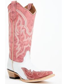 Corral Women's Wingtip Overlay Western Boots - Snip Toe Snip Toe Cowgirl Boots, Girls Cowgirl Boots, Justin Boots Womens, Pink Cowgirl Boots, Boys Cowboy Boots, Kids Cowboy Boots, Dan Post Boots, Womens Cowgirl Boots, Twisted X Boots