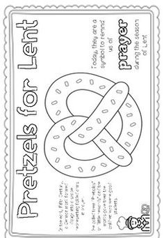 the pretzel for fun coloring page is shown with an image of a pretzel on it