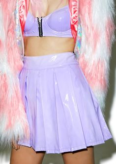 clothes: this purple is pretty much the best color ever. 24HRS X Dolls Kill Princess Pastel Vinyl Skirt Vinyl Clothes, Mathilda Lando, High Waisted Circle Skirt, Vinyl Skirt, Vinyl Skirting, Fashion Skirts, High Waisted Pleated Skirt, Shorts Pants, Boutique Fashion