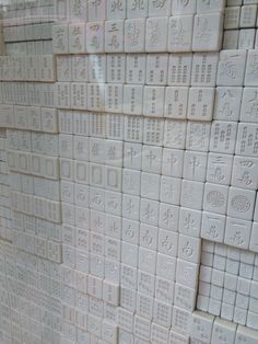 Mahjong Wall - Yau Ma Tei, Hong Kong Long Shot Photography, A Softer World, Sake Bar, Asian Bistro, Mahjong Tile, Mahjong Tiles, Modular Sofa Design, Japanese Pop Art, Japan Home