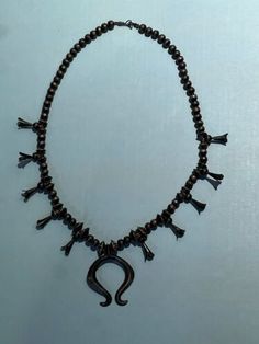 ad eBay - Find many great new & used options and get the best deals for Vintage Sterling Silver Squash Blossom Necklace w/ Sand Casted Naja at the best online prices at eBay! Free shipping for many products!