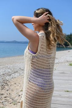 Crochet Summer Dress Pattern Free Beach Covers, Beach Dress Pattern, Beach Cover Up Pattern, Cover Up Pattern, Beach Coverup Pattern, Crochet Beach Cover Up, Canvas Coasters