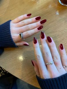 Nagellack Trends, Red Nail Polish, Pretty Gel Nails, Soft Nails, Orange Nails