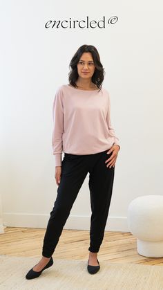 Introducing the Dressy Sweatshirt in Lilac - a chic twist on your favorite casual staple. Available in luxurious Tencel™ Lyocell, it's perfect for the modern professional who loves comfort and style. Click to explore more about this must-have piece! Dressy Sweatshirt, Casual Jeans, Jean Outfits