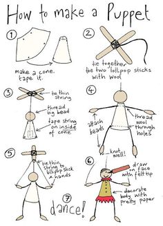 how to make a puppet for kids with instructions on how to use the puppets