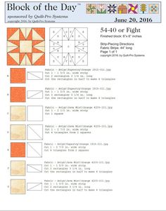 the block of the day pattern is shown in orange and white, as well as an image