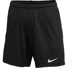 The Nike Dri-FIT Park III Shorts have sweat-wicking fibers to help keep you dry and comfortable. The stretchy waistband is lined with mesh for breathability. This product is made with 100% recycled polyester fibers. Product Details Dri-FIT technology helps you stay dry, comfortable and focused 100% polyester. Stretchy waistband is lined with mesh for breathability. Black Nike Shorts, Womens Athletic Shorts, Nike Short, Soccer Shorts, Nike Boy, Athlete Workout, Womens Soccer, Active Wear Shorts, Nike Womens