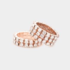 Beautiful Rosegold Fashion Jewelry Accessory Casual Finger Stretch Rhinestone Rings Set Measures: 0.6" H Color: Rose Gold R 0032 R Layered Bundle To Save On Shipping Rose Gold Rhinestone Rings For Gift, Rose Gold Rhinestone Ring Gift, Rose Gold Crystal Ring Jewelry, Rose Gold Rings With Rhinestones For Gift, Glamorous Rose Gold Bling Jewelry, Rose Gold Rings With Diamond Accents For Party, Rose Gold Party Rings With Diamond Accents, Party Rose Gold Rings With Diamond Accents, Glamorous Rose Gold Jewelry With Rhinestones