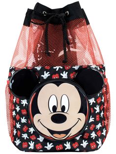 PRICES MAY VARY. Approximate Dimensions: H:155 x W:975 x D:7 inches Kids Mickey Mouse Swim Bag This fun Mickey Mouse backpack features Disney’s iconic mascot to the front pocket with adorable 3D ears and a background of his shorts and gloves A drawstring main compartment and mesh side pockets mean everything will be kept safe at the beach or pool in this handy Disney swimming bag Officially licensed Disney merchandise Boys Mickey Mouse Swim Bag. Your little Mouseketeer will be all set for a trip Mickey Mouse Backpack, Swim Bag, Cute Luggage, Disney Boys, Disney Handbags, Swimming Bag, Disney S, Waterproof Backpack, Disney Kids