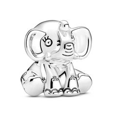 Pandora Ellie the Elephant Charm Feather Crown, Small Elephant, Charms Pandora, Diy Charm Bracelet, Pandora Style, Jewelry Accessories Ideas, Pandora Bracelet Charms, Elephant Charm, Bracelet Charms