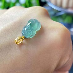 --Jade-- Grade: natural, untreated, type A Jade type: jadeite Jade color: blue ocean Jade Jade degree of translucency: HIGH Jadeite stone condition: no cracks or other imperfections Jade pendant size: 13.5x8.8x4.6 mm. --Gold-- 18K solid yellow gold Pendant code: PD00243 Shipping information: All parcels are shipped by DHL Express with tracking number free of charge. Estimated shipping time: 7-14 days worldwide (Certification process). Please message me. Returns and exchanges: If you are not happ Luxury Blue Jade Jewelry, Luxury Adjustable Jade Jewelry, Jade Decor, Jade Design, Jade Charm, Goth Accessories, Jade Color, Blue Jade, Jewelry Accessories Ideas