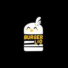 the burger logo has been changed to look like an angry bird