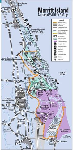 a map of the north island national wildlife refuge, with its major cities and parks