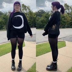 Lazy Alt Outfits, Weird Girl Outfits, Health Goth Outfits, Lazy Goth, Alternative Winter Outfits, Soft Goth Outfits, Comfy Goth, Comfy Outfits Lazy