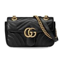 Pre-owned Authentic Gucci GG Marmont Mini Shoulder Bag Black Chevron Leather with Gold Chain Women's Shoulder Bag Model 446744 DTDIT 1000-PO. Gucci Bags Handbags, Salon And Boutique, Gucci Gg Marmont Mini, Gg Marmont Mini, Tanning Salon, Gucci Gg Marmont, Black Chevron, Buy Gucci, Gucci Shoulder Bag