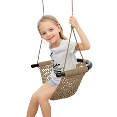 PRICES MAY VARY. Swing With Backrest & Handle/ Steel Frame Soft Sheel/ Package With Kids Windmill!!!! 【Wonderful Kids Swing Seat】💝 Your child will love this soft and elastic swing! This swing set is suitable for both indoor and outdoor use, such as in the backyard, garden, playground, park, or even as a door swing. It's a perfect DIY swing seat that allows your little one to create more interesting ways to play with their partners. 【Super Funny & Portable】😍 This swing seat is highly portable a Kids Tree, Diy Swing, Backyard Swings, Indoor Swing, Outdoor Trees, Tree Swing, Backyard Lighting, Kids Outdoor, Kids Seating