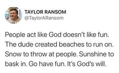 taylor ranson tweets about the idea of having fun with his friends on twitter