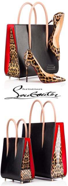 Paloma tote bag Zapatos Animal Print, Louboutin Shoes, Purse, Shoe Lover, Dream Shoes, Christian Louboutin Shoes