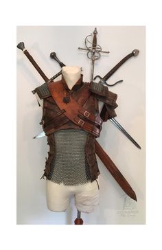 Witcher Armor, Chest Armor, Costume Armour, Armor Clothing, Larp Costume, Leather Armor, Witcher 3, The Witcher 3, Medieval Armor