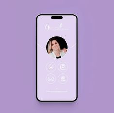 a cell phone with an image of a woman's face on the front and side