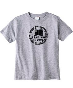 Reading is cool. Funny toddler shirt! Cute! Cute Gray Cotton T-shirt, Funny Kids Tee Shirts, Baby Shower Shirts, Funny Toddler Shirt, Toddler Humor, Light Teal, Mothers Day Shirts, Heat Transfer Vinyl, Gender Neutral Baby