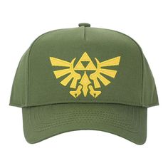 the legend of zelda hat is green and yellow