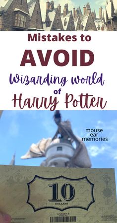 harry potter's house with the words, 10 things to avoid when visiting