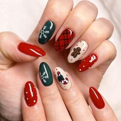 Christmassy Nails, Plain Nails, Seasonal Nails, Soft Nails, Be Merry, Short Nail Designs, Xmas Nails